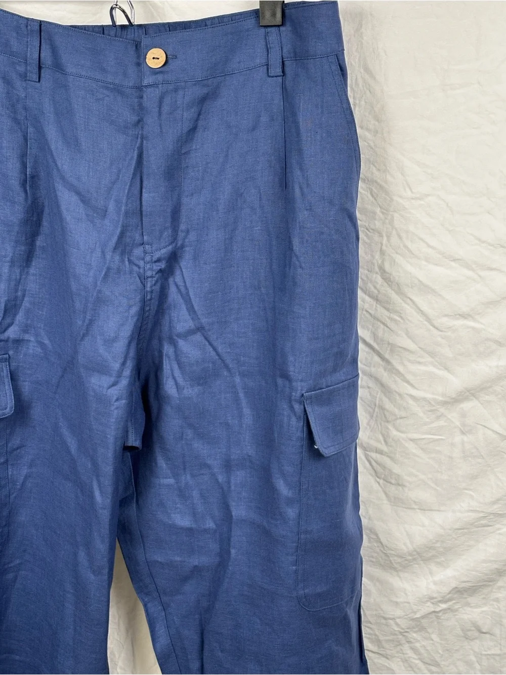 NWT Lintico women’s XL  Blue Cargo Pants - Classic lightweight Style